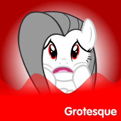 Size: 250x250 | Tagged: safe, artist:albinofluttershy, imported from derpibooru, fluttershy, oc, oc:albino fluttershy, pony, albino pony, blood, bloodbath, female, meta, meta:grotesque, solo, spoilered image joke