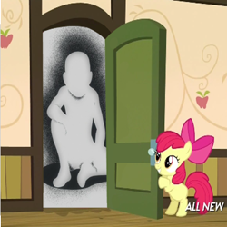 Size: 400x400 | Tagged: safe, imported from derpibooru, apple bloom, somepony to watch over me, apple closet, door, exploitable meme, fullmetal alchemist, meme, truth