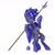 Size: 1280x1271 | Tagged: safe, artist:archer, imported from derpibooru, oc, oc only, oc:night watch, bat pony, pony, armor, bedroom eyes, bipedal, bipedal leaning, drunk, leaning, night guard, solo, spear, weapon