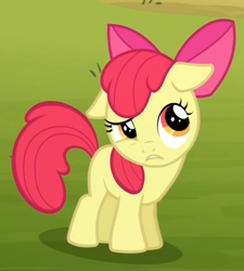 Size: 630x700 | Tagged: safe, imported from derpibooru, screencap, apple bloom, somepony to watch over me, female, solo