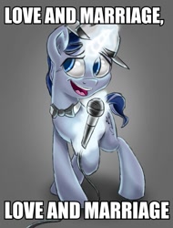 Size: 455x600 | Tagged: safe, artist:drizziedoodles, imported from derpibooru, pony, frank sinatra, image macro, married with children, meme, ponified, singing, solo