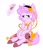 Size: 825x969 | Tagged: safe, artist:lemon-sugars, imported from derpibooru, pony, clothes, female, komeiji satori, magic, mare, ponified, slippers, solo, touhou, wine