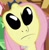 Size: 366x372 | Tagged: safe, edit, edited screencap, imported from derpibooru, screencap, fluttershy, alien, stare master, alien eyes, ambiguous gender, ayy lmao, gray, nightmare fuel, not salmon, solo, uma, void eyes, wat, what horrors have been unleashed