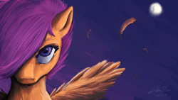 Size: 1920x1080 | Tagged: safe, artist:shinzm, imported from derpibooru, scootaloo, female, solo