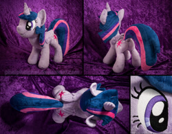 Size: 3115x2429 | Tagged: safe, artist:pheiplushies, imported from derpibooru, twilight sparkle, twilight sparkle (alicorn), alicorn, pony, both cutie marks, butt, dock, female, irl, mare, photo, plot, plushie