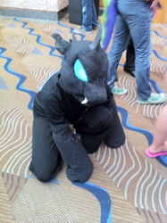 Size: 1936x2592 | Tagged: safe, imported from derpibooru, changeling, human, cosplay, fursuit, irl, irl human, photo