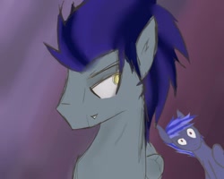 Size: 1024x819 | Tagged: artist needed, safe, imported from derpibooru, oc, oc only, oc:biohazard skies, oc:night watch, bat pony, pony, nighthazard, smiling