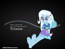 Size: 2000x1500 | Tagged: safe, artist:maze1000, imported from derpibooru, trixie, equestria girls, barefoot, feet, female, foot fetish, foot focus, solo