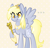 Size: 600x575 | Tagged: dead source, safe, artist:nyanpegasus, imported from derpibooru, derpy hooves, pegasus, pony, ask princess derpy, ..., angry, ask-princessderpy, colored pupils, crown, cute, derpabetes, eye clipping through hair, female, frown, glare, hoof hold, hoof shoes, jewelry, mare, nose wrinkle, peytral, raised hoof, regalia, scrunchy face, simple background, solo, spread wings, twilight scepter, white background