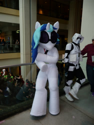 Size: 2592x3456 | Tagged: safe, imported from derpibooru, dj pon-3, vinyl scratch, human, 2014, cosplay, emerald city comicon, emerald city comicon 2014, fursuit, irl, irl human, photo