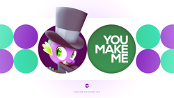 Size: 1920x1080 | Tagged: safe, artist:adrianimpalamata, artist:m99moron, imported from derpibooru, spike, dragon, avicii, circle, clothes, hat, male, shuffle, solo, song reference, top hat, tuxedo, vector, wallpaper