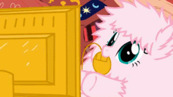 Size: 640x360 | Tagged: safe, artist:mixermike622, imported from derpibooru, oc, oc only, oc:fluffle puff, animated, computer, computer mouse, mouth hold, solo, typing