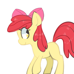 Size: 1000x1000 | Tagged: safe, artist:pegacornss, imported from derpibooru, apple bloom, female, simple background, solo