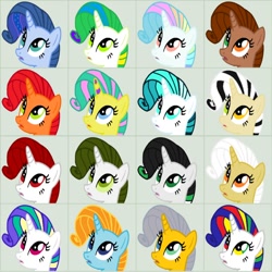 Size: 894x894 | Tagged: safe, artist:th05, color edit, imported from derpibooru, rarity, female, recolor, solo