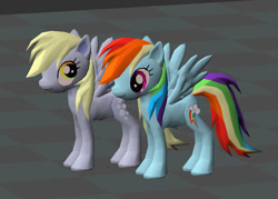 Size: 978x702 | Tagged: safe, imported from derpibooru, derpy hooves, rainbow dash, pegasus, pony, 3d, female, mare, runescape