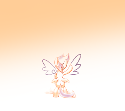 Size: 1440x1280 | Tagged: safe, artist:gashiboka, imported from derpibooru, scootaloo, female, gradient background, solo