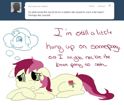 Size: 750x640 | Tagged: safe, imported from derpibooru, roseluck, ask, female, rosereplies, solo, tumblr