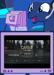 Size: 563x769 | Tagged: safe, imported from derpibooru, princess luna, gamer luna, exploitable meme, meme, obligatory pony, project cars, tv meme