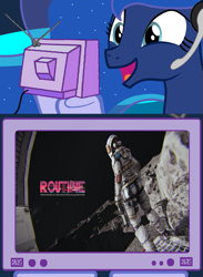 Size: 563x769 | Tagged: safe, imported from derpibooru, princess luna, gamer luna, exploitable meme, lunar software, meme, obligatory pony, routine, tv meme