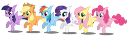 Size: 1377x430 | Tagged: source needed, safe, artist:flash equestria photography, imported from derpibooru, applejack, fluttershy, pinkie pie, rainbow dash, rarity, twilight sparkle, original species, shark, shark pony, appleshark, fluttershark, mane six, pinkie shark, pinkieshark, race swap, rainbow shark, rarishark, sharkified, simple background, smiling, species swap, twilight sharkle, vector, white background