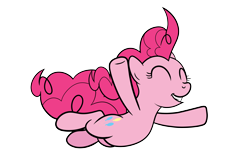 Size: 5100x3300 | Tagged: safe, artist:drawponies, imported from derpibooru, pinkie pie, female, freefall, simple background, solo, transparent background, vector