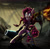 Size: 1700x1673 | Tagged: safe, artist:nochixtlan, imported from derpibooru, pinkie pie, pony, bipedal, female, jinx (league of legends), league of legends, party cannon, smiling, solo