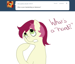 Size: 750x640 | Tagged: safe, imported from derpibooru, roseluck, ask, female, rosereplies, solo, tumblr