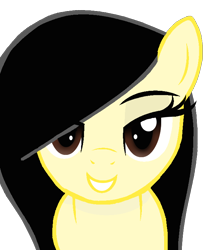 Size: 676x765 | Tagged: safe, artist:ponycakesofsweetness, imported from derpibooru, oc, oc only, oc:happy darling, bedroom eyes, blushing, lip bite, love, smiling, solo, stare