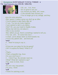 Size: 483x620 | Tagged: safe, imported from derpibooru, fluttershy, /mlp/, 4chan, 4chan screencap, anon in equestria, feels, greentext, no pony, rejection, rejection is magic, sad, text, text only