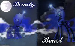 Size: 1920x1200 | Tagged: safe, artist:90sigma, artist:minimoogvoyager, imported from derpibooru, nightmare moon, princess luna, magic, mare in the moon, moon, vector, wallpaper