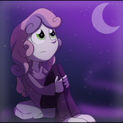 Size: 4000x4000 | Tagged: safe, artist:fj-c, imported from derpibooru, sweetie belle, equestria girls, for whom the sweetie belle toils, clothes, female, solo, sweater