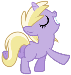 Size: 355x373 | Tagged: dead source, safe, artist:dreamcasterpegasus, imported from derpibooru, dinky hooves, female, simple background, solo, transparent background