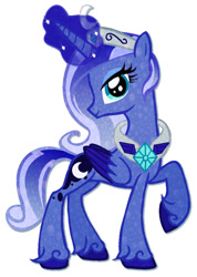 Size: 755x1058 | Tagged: safe, artist:adriana-melly-ane, imported from derpibooru, princess luna, contest, female, raised hoof, simple background, solo