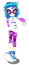 Size: 3000x6700 | Tagged: dead source, safe, artist:baleyreeves, imported from derpibooru, dj pon-3, vinyl scratch, equestria girls, music to my ears, rainbow rocks, absurd resolution, female, glasses, headphones, simple background, solo, strut, swag, transparent background, vector