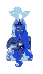 Size: 900x1558 | Tagged: safe, artist:cosmichat, imported from derpibooru, princess luna, crossed legs, female, looking at you, simple background, solo, throne, transparent background