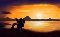 Size: 1280x800 | Tagged: safe, artist:bronyneightoz, imported from derpibooru, twilight sparkle, alicorn, pony, female, mare, scenery, solo, twilight sparkle (alicorn)