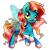 Size: 894x894 | Tagged: safe, artist:inky-pinkie, imported from derpibooru, oc, oc only, oc:fable, breezie, breezie oc, solo