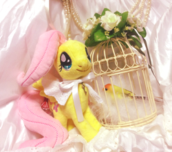 Size: 730x644 | Tagged: safe, imported from derpibooru, fluttershy, bird, asklolitashy, irl, nici, photo, plushie