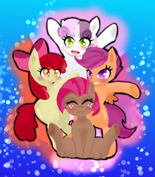 Size: 1126x1280 | Tagged: safe, artist:doubt, imported from derpibooru, apple bloom, babs seed, scootaloo, sweetie belle, adorabloom, cute, cutie mark crusaders