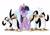 Size: 1075x744 | Tagged: safe, artist:thedoggygal, imported from derpibooru, twilight sparkle, alicorn, bird, penguin, pony, crossover, dreamworks, female, kowalski, madagascar, madagascar (dreamworks), male, mare, private, private (madagascar), rico, skipper, smile and wave, the penguins of madagascar, twilight sparkle (alicorn), wholesome