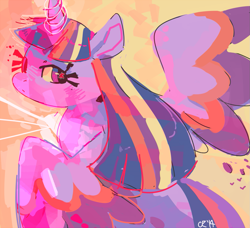 Size: 1157x1053 | Tagged: safe, artist:cherivinca, imported from derpibooru, twilight sparkle, alicorn, pony, female, mare, rainbow power, solo, twilight sparkle (alicorn)