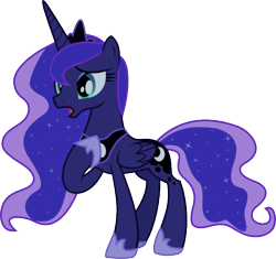 Size: 659x620 | Tagged: safe, artist:lightningbolt, derpibooru exclusive, imported from derpibooru, princess luna, pony, twilight's kingdom, female, night, show accurate, simple background, solo, svg, transparent background, vector