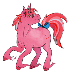 Size: 982x1056 | Tagged: safe, artist:oneeyedsheep, imported from derpibooru, galaxy (g1), pony, unicorn, female, g1, ms paint, simple background, solo, transparent, transparent background, unshorn fetlocks