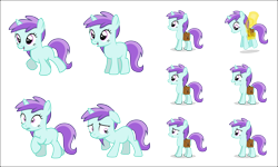 Size: 2200x1318 | Tagged: safe, artist:tritebristle, imported from derpibooru, liza doolots, petunia, tootsie flute, pony, unicorn, female, filly, foal, satchel, simple background, solo, transparent background