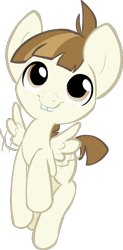 Size: 366x746 | Tagged: safe, artist:kitchiki, imported from derpibooru, featherweight, pegasus, pony, bucktooth, colt, cute, featherbetes, looking up, male, solo