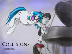 Size: 4000x3000 | Tagged: safe, artist:silfoe, imported from derpibooru, dj pon-3, octavia melody, vinyl scratch, musical instrument, piano