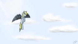 Size: 1920x1080 | Tagged: safe, artist:jtkm, imported from derpibooru, derpy hooves, pegasus, pony, female, mare, solo