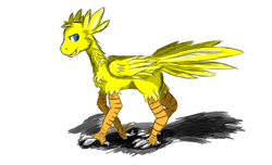 Size: 1400x853 | Tagged: safe, artist:et9977, imported from derpibooru, chocobo, pony, crossover, final fantasy, ponified, solo