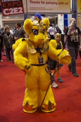 Size: 3168x4752 | Tagged: artist needed, safe, imported from derpibooru, flash sentry, human, 2014, armor, c2e2, convention, cosplay, fursuit, irl, irl human, photo