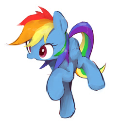 Size: 735x745 | Tagged: safe, artist:30clock, imported from derpibooru, rainbow dash, female, pixiv, solo